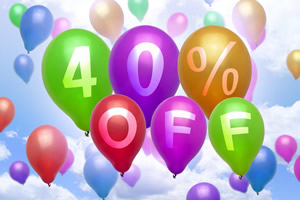 Get 40% off Your First Cleaning Service