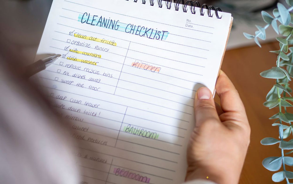 Summer Cleaning Checklist