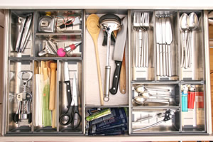 arrange junk drawer